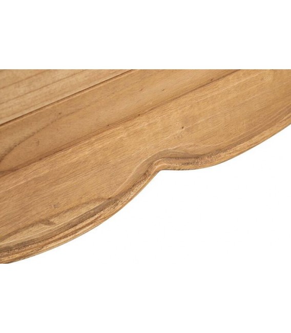 Cómoda pequeña madera mindi natural 3 cajones estilo boho 8