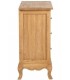 Cómoda pequeña madera mindi natural 3 cajones estilo boho 3