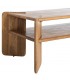 Mesa de centro madera de mango natural estilo boho artesanal