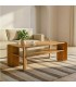 Mesa de centro madera de mango natural estilo boho artesanal mdmhogar