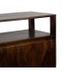 Armario madera mango nogal natural dos puertas con baldas interior 5