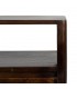 Armario madera mango nogal natural dos puertas con baldas interior 7