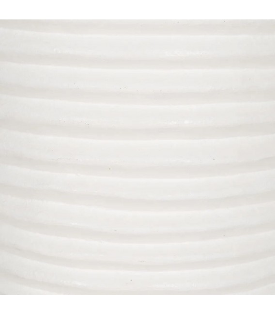 Jarrón grande contemporáneo blanco de fibra de cemento 4