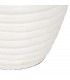 Jarrón grande contemporáneo blanco de fibra de cemento 6