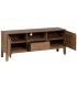Mueble TV de mango marrón natural con puertas, cajón y balda 1