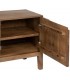 Mueble TV de mango marrón natural con puertas, cajón y balda 5
