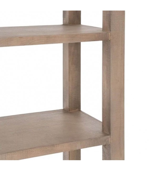 Estantería de pino natural con cajón y baldas abiertas salón 4