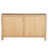 Aparador madera mindi natural con puertas cristal colonial 8