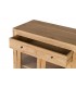 Aparador madera mindi natural con puertas cristal colonial 9