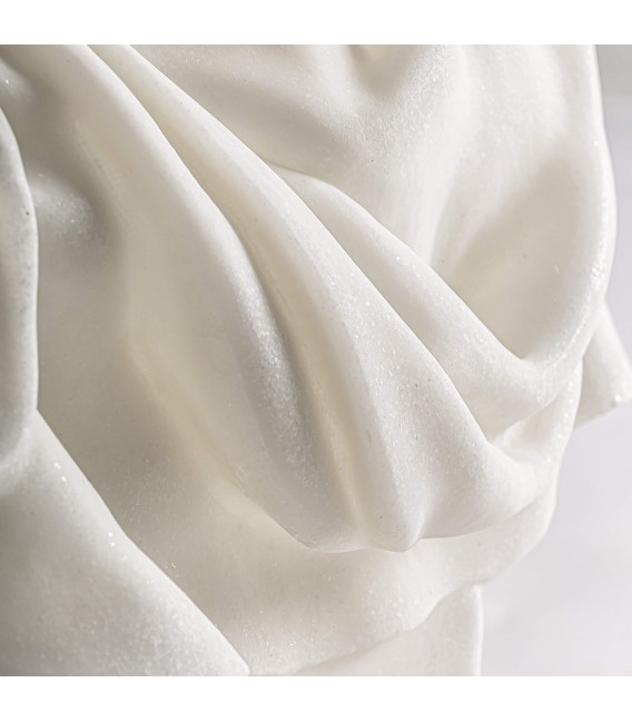 Busto clásico decorativo en resina blanca para interior hogar 1