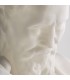 Busto clásico decorativo en resina blanca para interior hogar