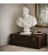 Busto clásico decorativo en resina blanca para interior hogar Mdmhogar