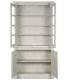 Vitrina grande madera maciza de mango blanco rozado estilo boho 1