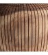 Mesa de centro circular de madera suar natural marrón satinado 3
