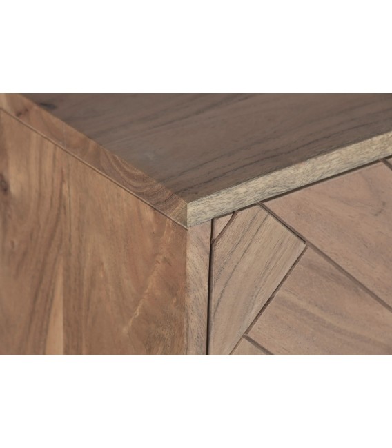 Sinfonier madera maciza de acacia con cinco cajones estilo industrial 4