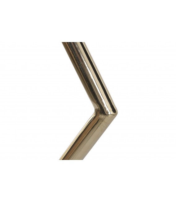 Lámpara de pie en metal lacado en azul y dorado estilo art decó 4