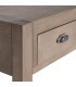 Consola de entrada madera natural con tres cajones estilo boho 4