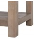 Consola de entrada madera natural con tres cajones estilo boho 6