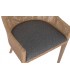 Silla de comedor cómoda en ratán y madera de mindi estilo boho 4