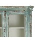 Vitrina de madera reciclada color verde rozado estilo vintage 6