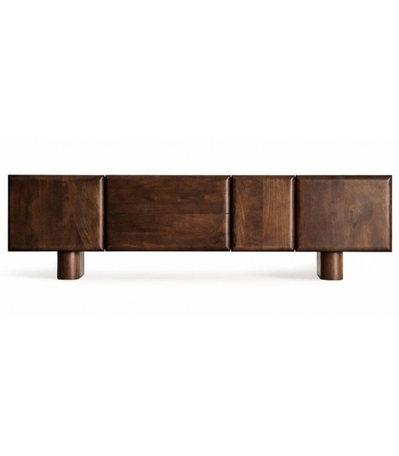 Mueble de TV en madera de mango nogal estilo contemporáneo 1