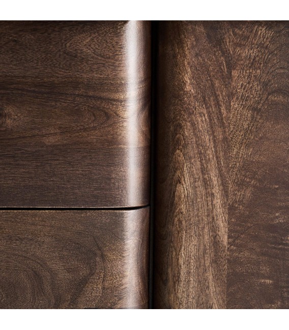 Mueble de TV en madera de mango nogal estilo contemporáneo 4