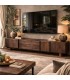 Mueble de TV en madera de mango nogal estilo contemporáneo Mdmhogar