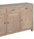 Consola aparador boho madera natural tres cajones y tres puertas 2