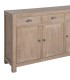 Consola aparador boho madera natural tres cajones y tres puertas 5