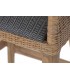Taburete para barra ratán y madera mindi natural asiento tapizado 5