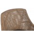 Taburete para barra ratán y madera mindi natural asiento tapizado 3