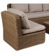 Set exterior sofa de tres plazas dos sillones y  mesa de fibra 1