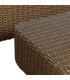 Set exterior sofa de tres plazas dos sillones y  mesa de fibra 4