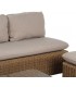 Set exterior sofa de tres plazas dos sillones y  mesa de fibra 5