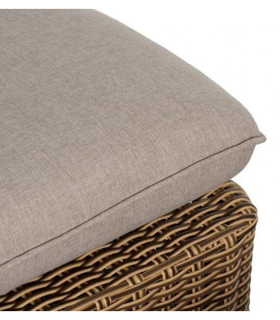 Set exterior sofa de tres plazas dos sillones y  mesa de fibra 8