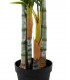 Planta artificial de interior grande con maceta negra decorativa 2