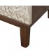 TAQUILLON 80 X 39 X 80 CACLUA MADERA TALLADA MARRON Y BLANCO