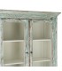Vitrina vintage de color verde rozado madera reciclada cristal 3