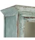 Vitrina vintage de color verde rozado madera reciclada cristal 4