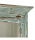 Vitrina vintage de color verde rozado madera reciclada cristal 9