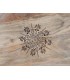 Mesa velador madera de mango maciza tallada y decorada a mano 3