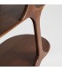 Estantería madera de mango teñido nogal diseño contemporáneo 3