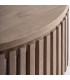 Mesa de centro circular de madera de mango natural estilo boho 2