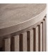 Mesa de centro circular de madera de mango natural estilo boho 4