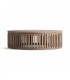 Mesa de centro circular de madera de mango natural estilo boho 1