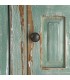 Aparador de madera reciclada color verde con 4 puertas vintage 6