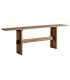 Consola XXL madera natural recuperada tratada estilo japandi
