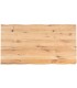Mesa comedor rectangular roble macizo borde natural industrial 2