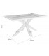 Mesa comedor rectangular roble macizo borde natural industrial 6