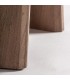 Mesa de comedor circular de madera de mango macizo artesanal boho 2